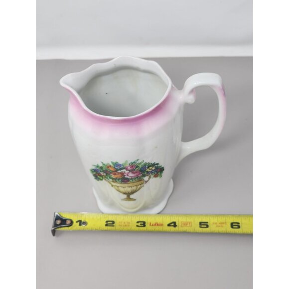 Vintage Small Made In Germany Porcelain Hand Painted Floral Creamer - Picture 9 of 10